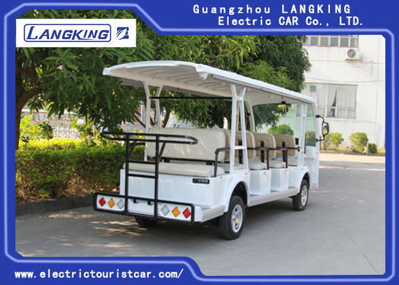 สีขาว 2 ที่นั่ง + 2 แถว 72V รถพยาบาลไฟฟ้าแบบไฟฟ้าสำหรับฉุกเฉินแบบปิด