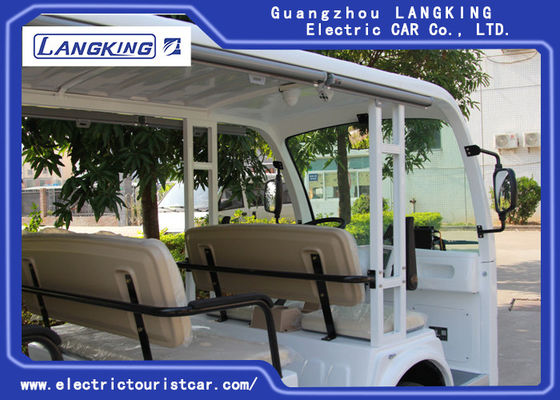 สีขาว 2 ที่นั่ง + 2 แถว 72V รถพยาบาลไฟฟ้าแบบไฟฟ้าสำหรับฉุกเฉินแบบปิด