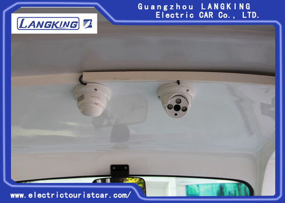 สีขาว 2 ที่นั่ง + 2 แถว 72V รถพยาบาลไฟฟ้าแบบไฟฟ้าสำหรับฉุกเฉินแบบปิด