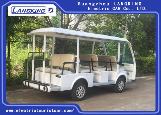 รถบัสนำเที่ยวไฟฟ้าสีขาวแฟชั่นสำหรับ 11 คนสำหรับโรงแรม / อสังหาริมทรัพย์