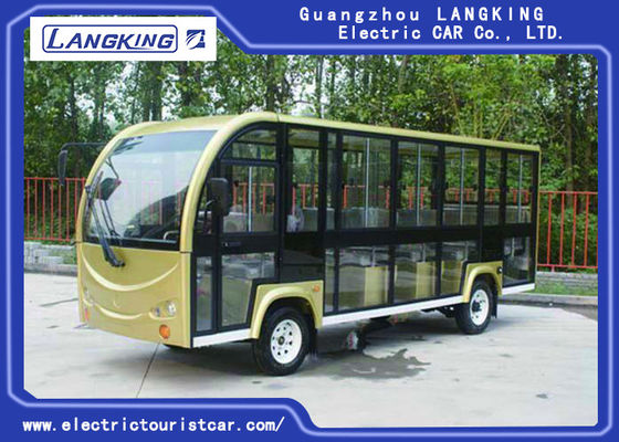 รถบัสรับส่งไฟฟ้าสำหรับ 18 คนสำหรับเด็กท่องเที่ยว / รถเข็นผู้โดยสารไฟฟ้า