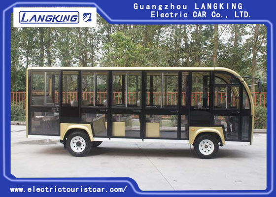 รถบัสรับส่งไฟฟ้าสำหรับ 18 คนสำหรับเด็กท่องเที่ยว / รถเข็นผู้โดยสารไฟฟ้า
