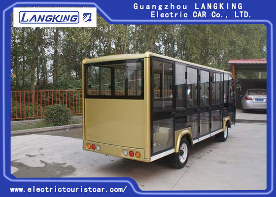 รถบัสรับส่งไฟฟ้าสำหรับ 18 คนสำหรับเด็กท่องเที่ยว / รถเข็นผู้โดยสารไฟฟ้า