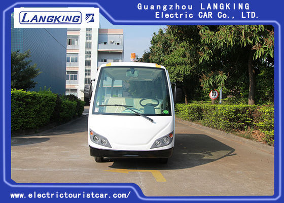 Cool 11 Seats ยานพาหนะไฟฟ้าเที่ยวชมสถานที่ Cargo ด้วย Small Toplight 72V 7.5KW