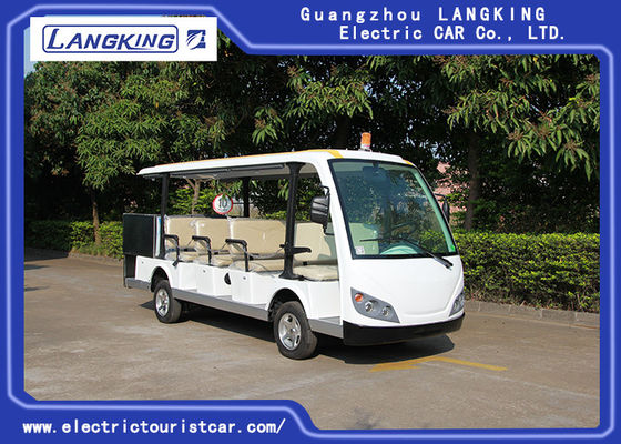 Cool 11 Seats ยานพาหนะไฟฟ้าเที่ยวชมสถานที่ Cargo ด้วย Small Toplight 72V 7.5KW