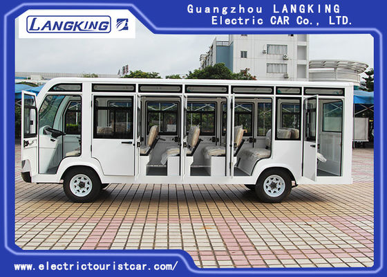 รถบัสรับส่งไฟฟ้าสี่ล้อ 23 ที่นั่งพร้อมประตู / มอเตอร์มินิบัสไฟฟ้า AC
