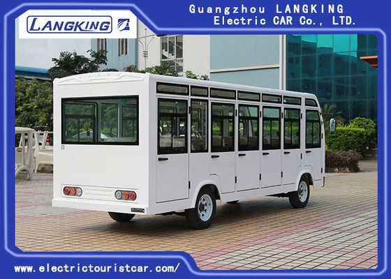 รถบัสรับส่งไฟฟ้าสี่ล้อ 23 ที่นั่งพร้อมประตู / มอเตอร์มินิบัสไฟฟ้า AC