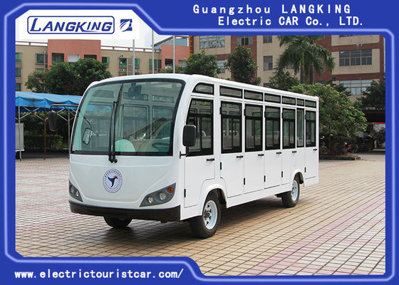 รถบัสรับส่งไฟฟ้าสี่ล้อ 23 ที่นั่งพร้อมประตู / มอเตอร์มินิบัสไฟฟ้า AC